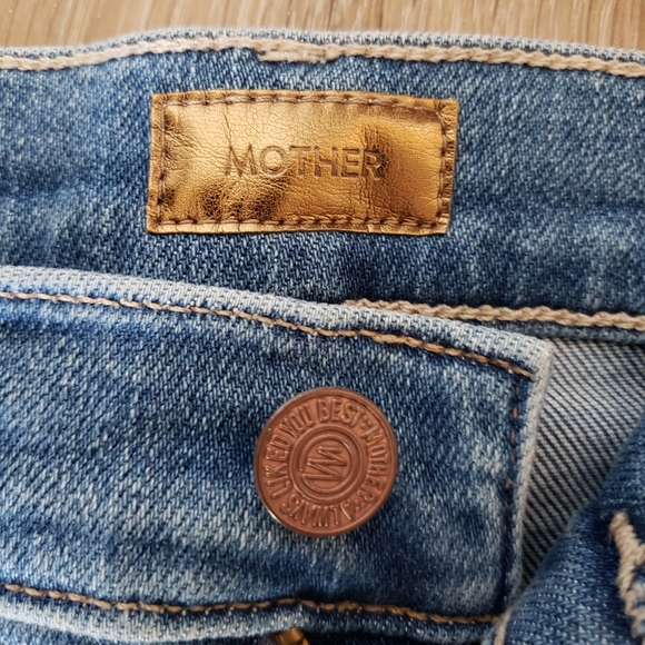 Mother jeans high waisted rider ankle fray "party like a pirate" size 25 - Picture 11 of 15